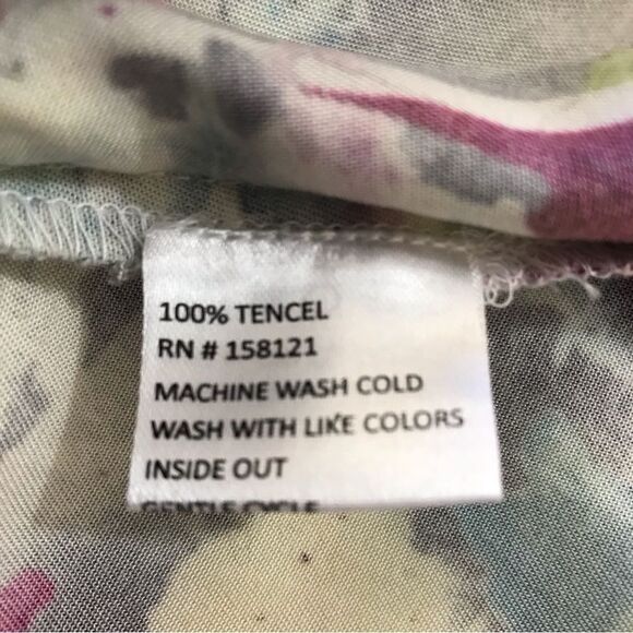 Wyatt Rose abstract art print blouse size XL - Picture 6 of 10